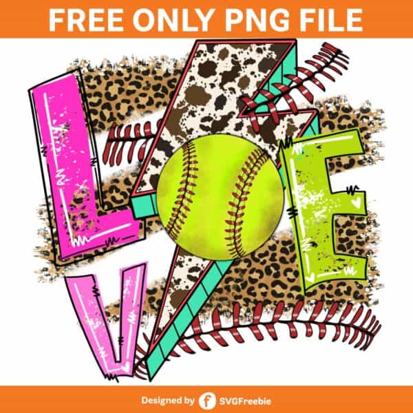 Softball Game Day Sublimation Clipart