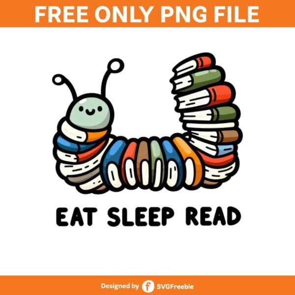 Eat Sleep Read Clipart PNG Graphics