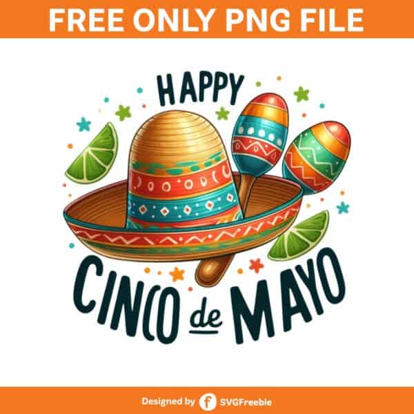 Happy Cinco De Mayo Hat Clipart PNG