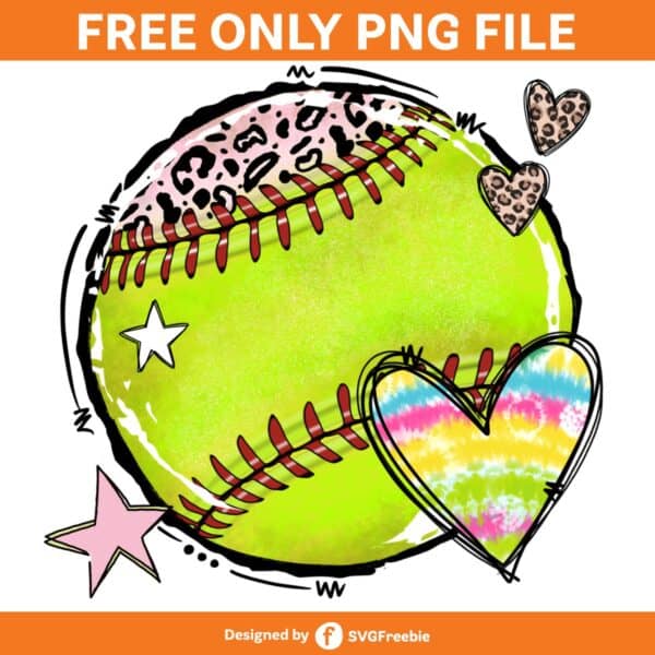 Softball Game Day Sublimation Clipart