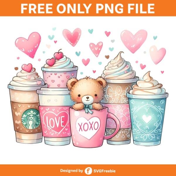 Valentines Coffee PNG