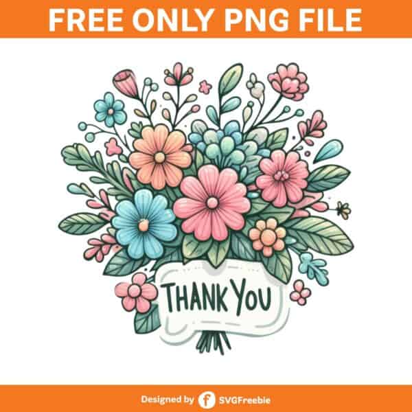 thank-you-flower-sublimation-clipart-png