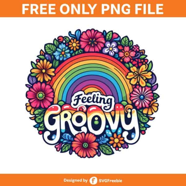 Feeling Groovy Sublimation Clipart