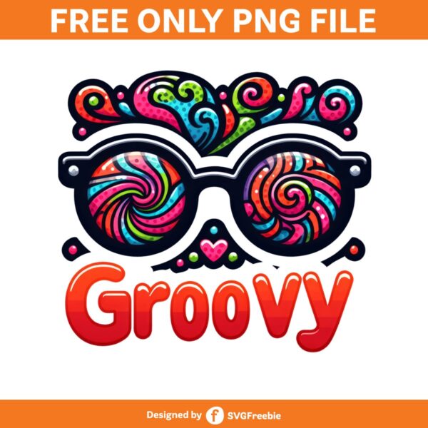 Groovy Sublimation Clipart PNG Graphics