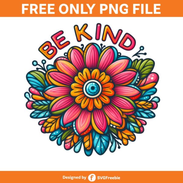 Be Kind Sublimation Clipart PNG