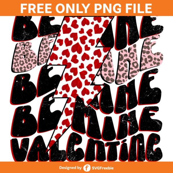 Be Mine Valentine Retro Sublimation