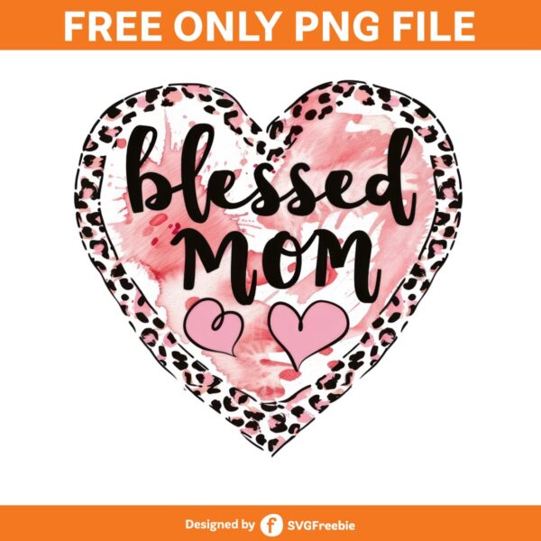 Blessed Mom Sublimation Clipart