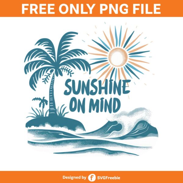 sunshine-on-mind-sublimation-clipart-png