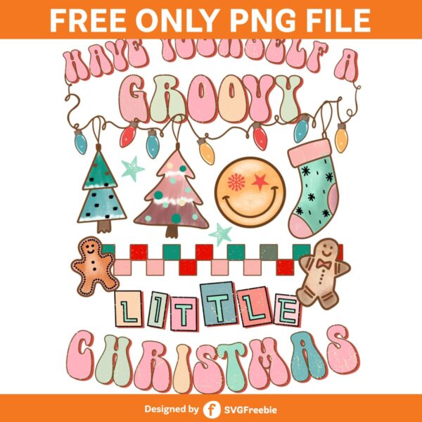 Retro Groovy Christmas Sublimation