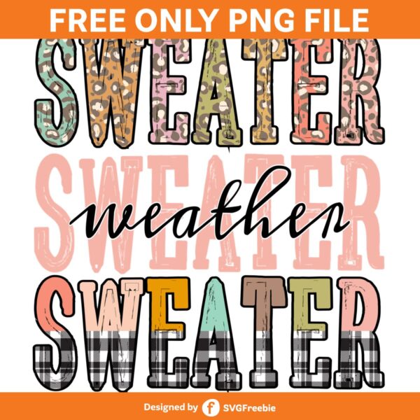 Sweater Weather Fall PNG Sublimation