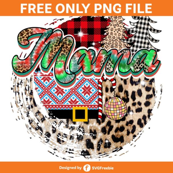 christmas-mama-retro-sublimation