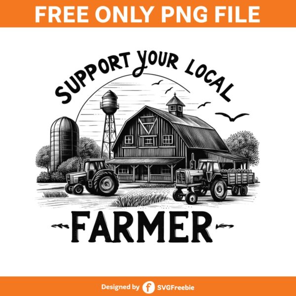 Vintage Farm Collection Clipart PNG