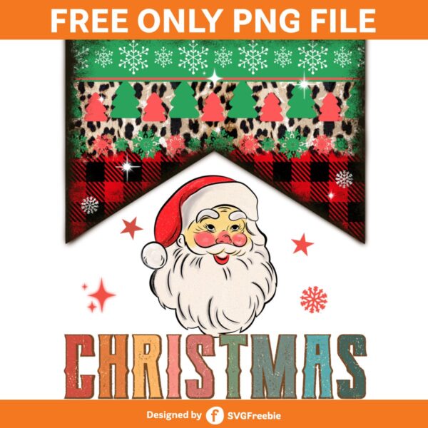 Howdy Santa Retro Christmas Sublimation