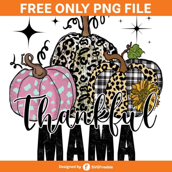 Mama Pumpkin Fall Leopard Sublimation