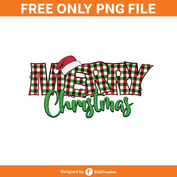 Plaid Merry Christmas Sublimation