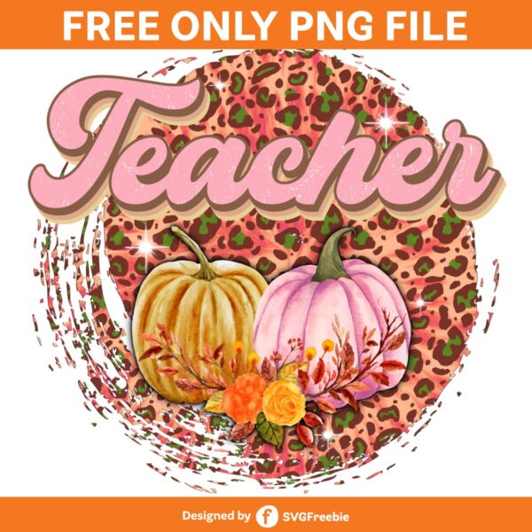 Retro Teacher Sublimation, Vintage Fall