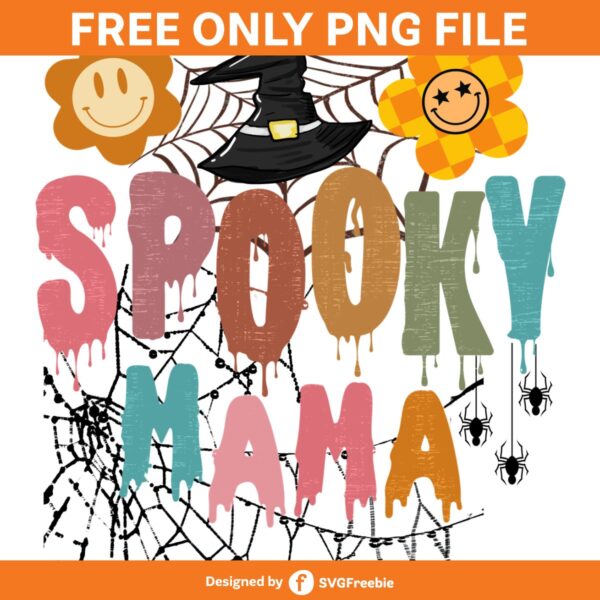 Retro Spooky Mama PNG, Ghost Halloween