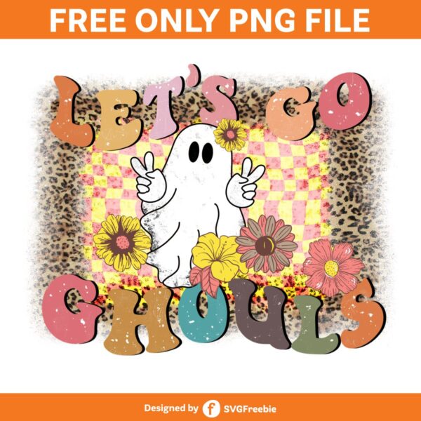 Retro Spooky Halloween PNG, Ghouls Funny