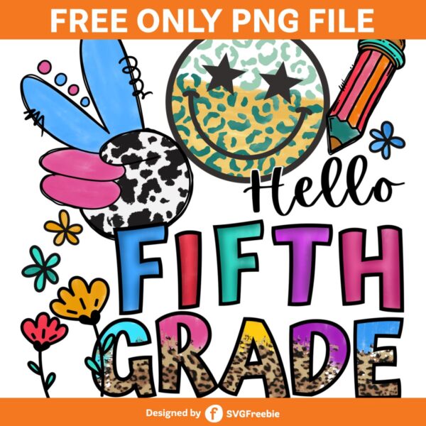 Hello School PNG, Fifth Grade