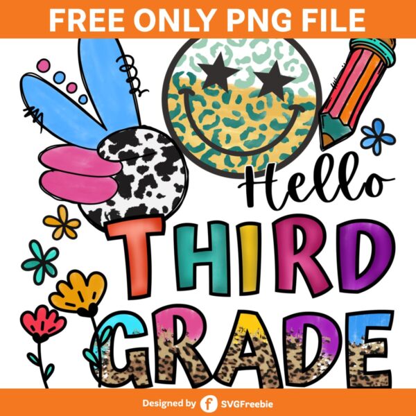 Hello School PNG, Third Grade