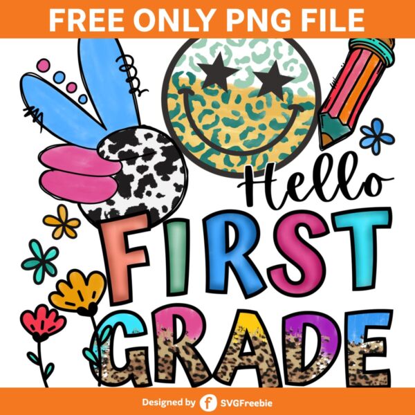 Hello School PNG, First Grade