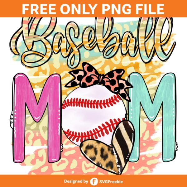 Baseball Mom PNG, Mom Life