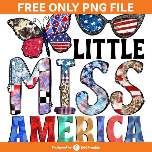 Little Miss America PNG, American Mama