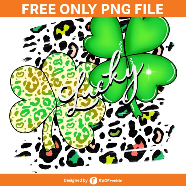 Lucky Shamrock Sublimation Leopard