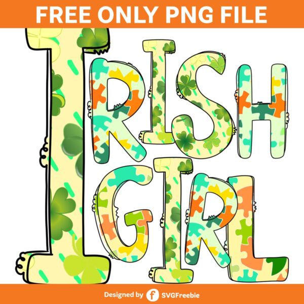 Irish Girl Sublimation, St Patricks Day