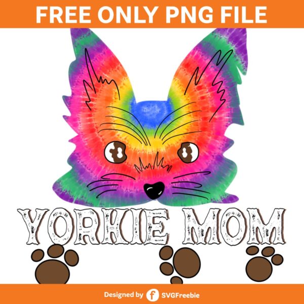 Yorkie Mom PNG, Mothers Day