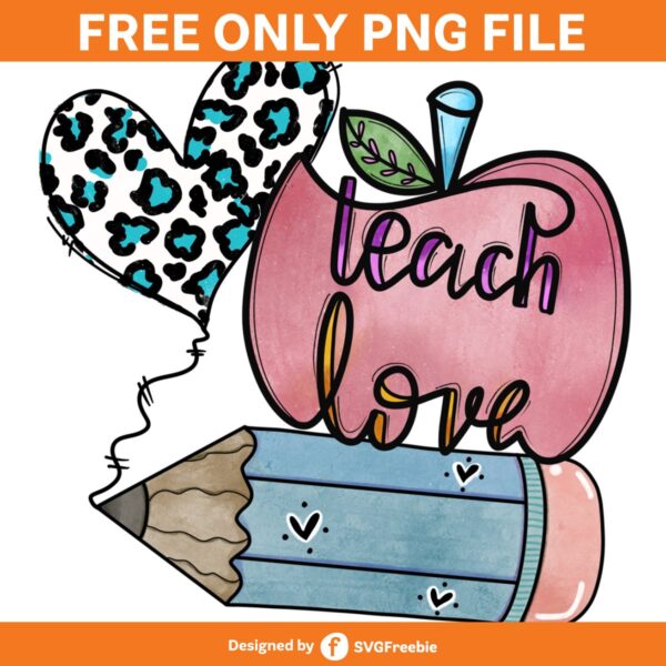 Teach Love Inspire PNG, Apple Teach