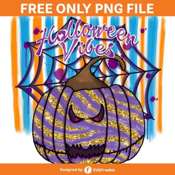 Halloween Vibes PNG, Pumpkin Sublimation