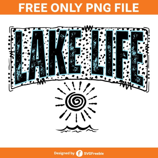 Lake Life Summer Dalmatian Dots PNG