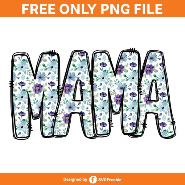 Retro Floral Mama Sublimation Mom Life