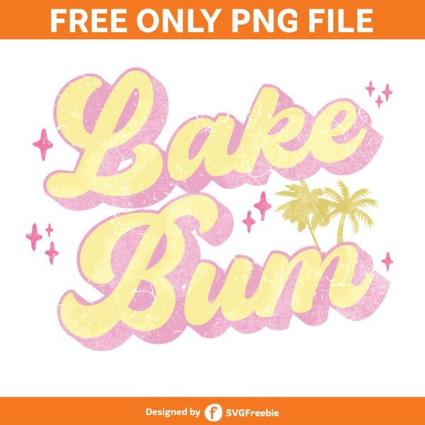 Lake Bum Retro Summer Beach Sublimation