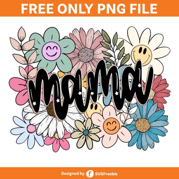 mama-groovy-flower-daisy-happy-smile-png