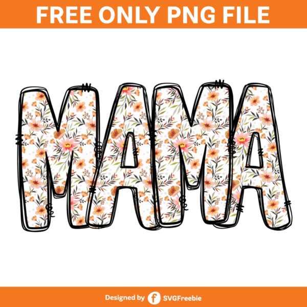 Retro Floral Mama Sublimation Mom Life