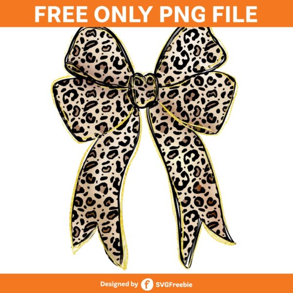 Coquette Bow Leopard Glitter Soft Girl