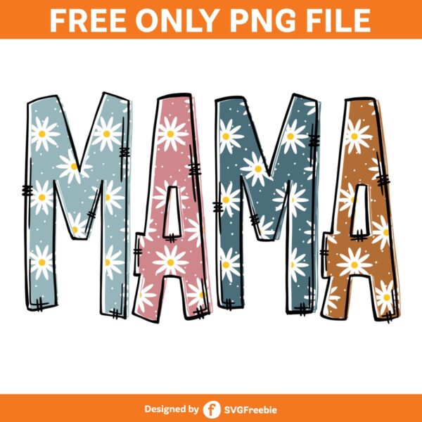 Retro Floral Mama Sublimation Mom Life