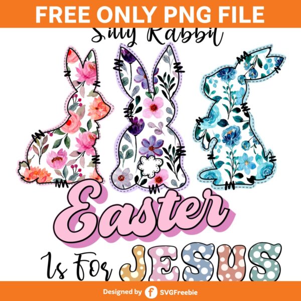 Silly Rabbit Easter is for Jesus PNG