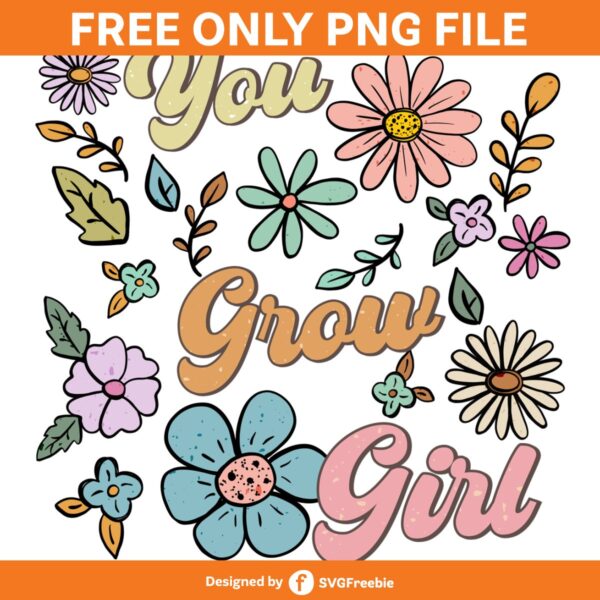 you-grow-girl-boho-flowers-retro-png