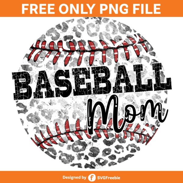 Baseball Mom Leopard Grunge Distressed