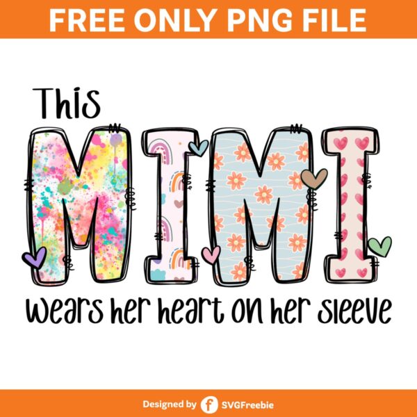 Mimi Wears Her Heart on Her Sleeve PNG