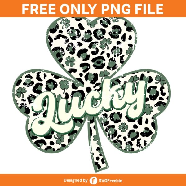 Lucky Shamrock Retro St Patricks Day PNG