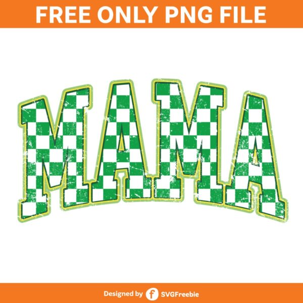 mama-checkered-green-retro-varsity-png