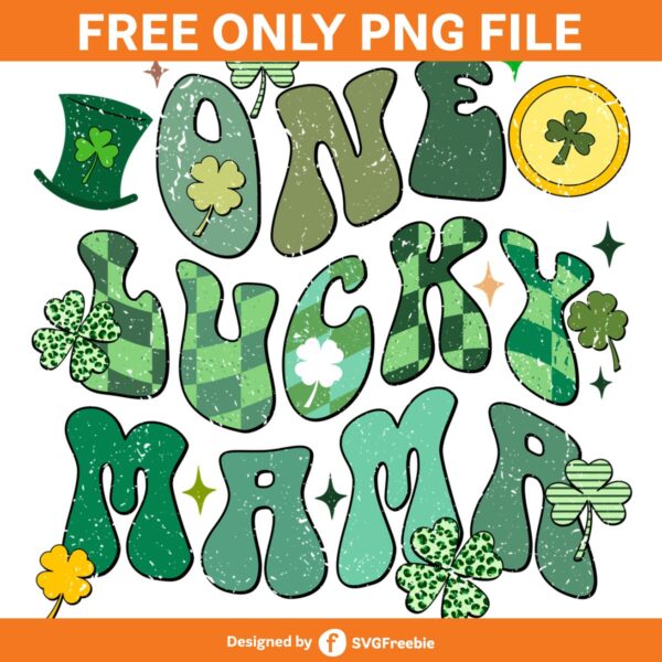 Lucky Mama Retro St Patricks Day PNG