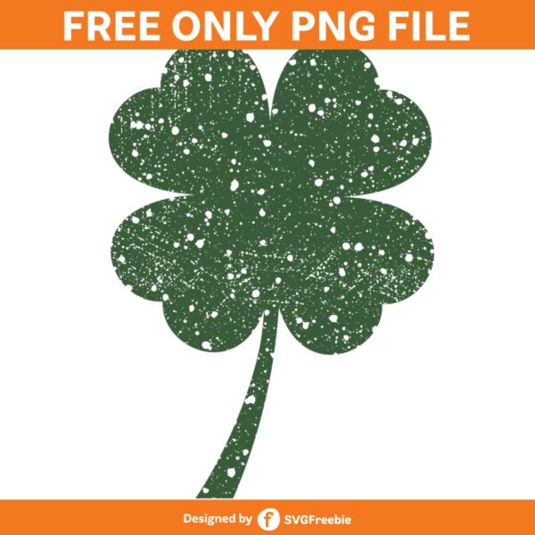 Shamrock St Patricks Day Distressed PNG