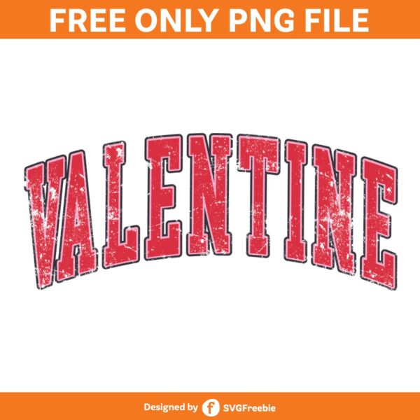 Valentines Day Retro Varsity Sublimation