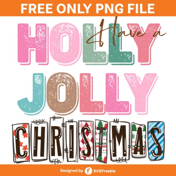 holly-jolly-christmas-retro-sublimation