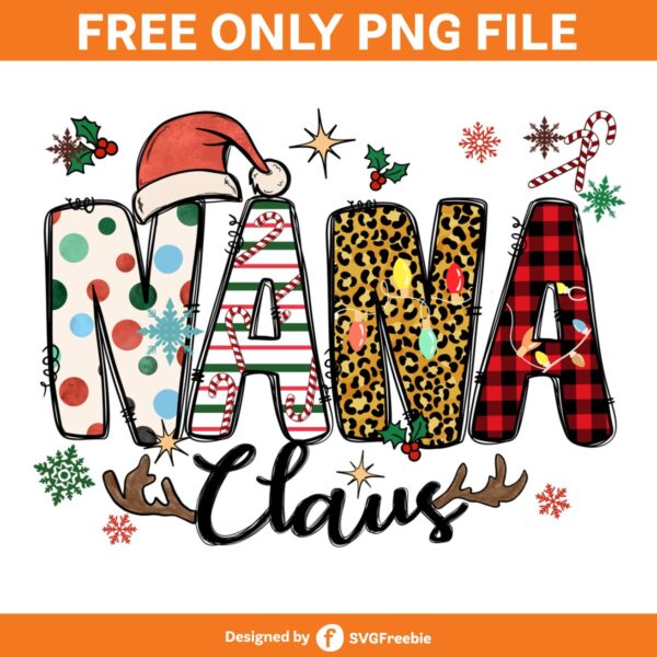 nana-claus-christmas-buffalo-plaid-png